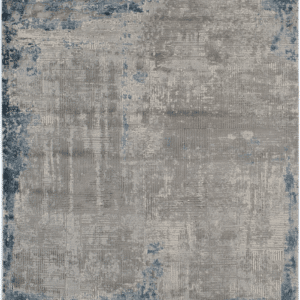 Gulvtæppe Loomery Invista 160Ã230 cm polyester grå/blå nordisk design